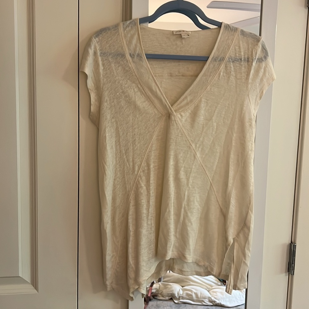 Linen short sleeve tee